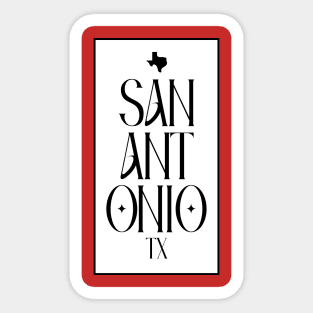 San Antonio TX Sticker